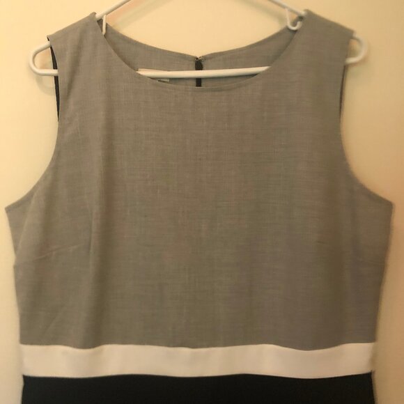 Talbots sleeveless color-blocked sheath dress sz 14 - Picture 2 of 9